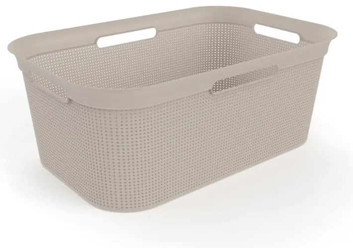 Beżowy plastikowy kosz na pranie 41 l Brisen – Rotho