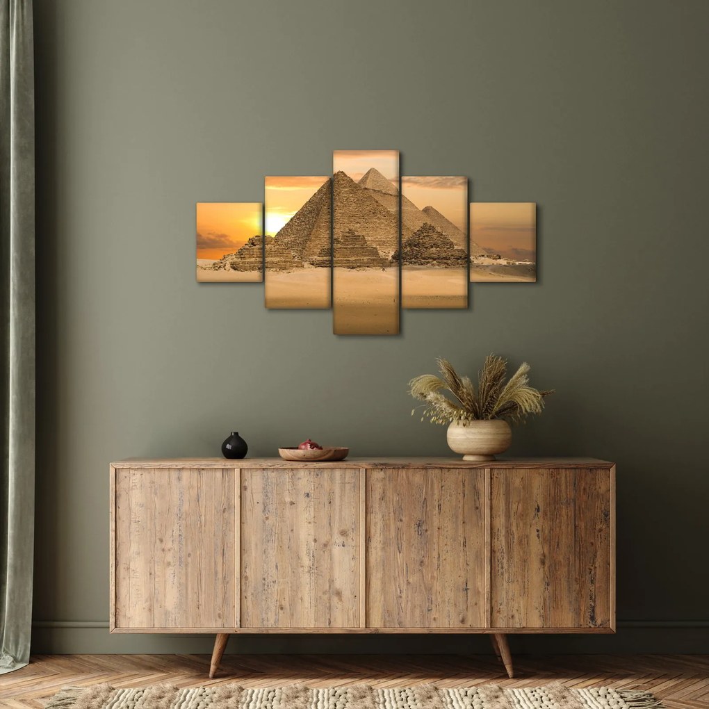 Obraz - Piramidy (125x70 cm)