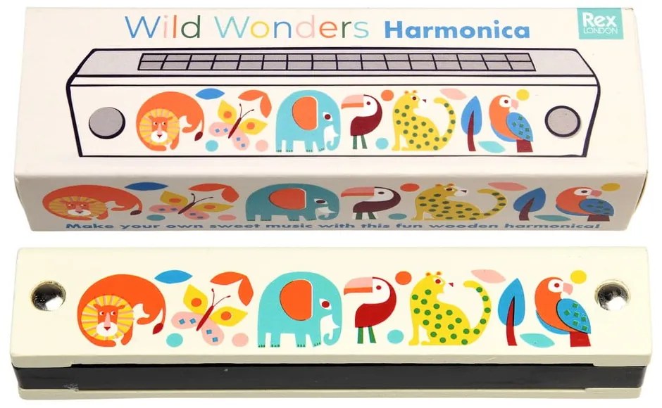 Zabawka muzyczna Harmonica Wild Wonders – Rex London