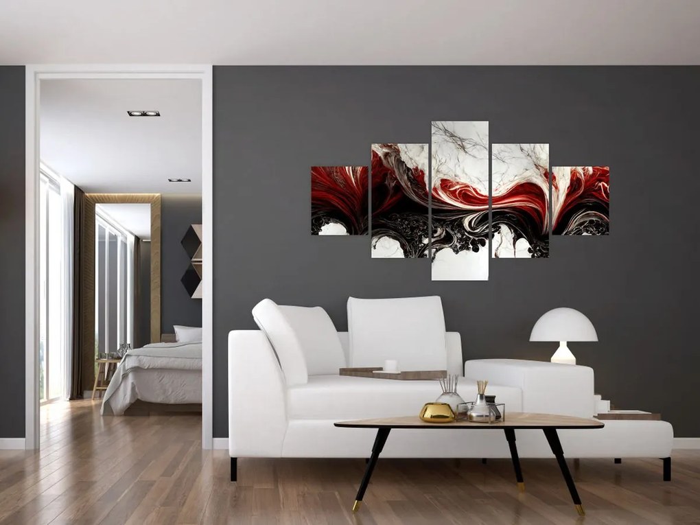 Obraz - Marmurowa abstrakcja (125x70 cm)