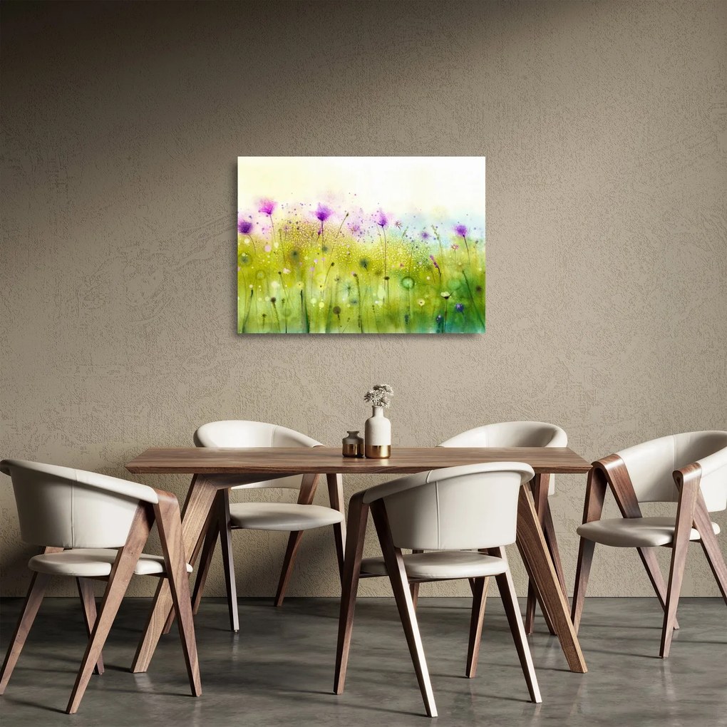 Obraz na szkle - Kwiaty polne (70x50 cm)