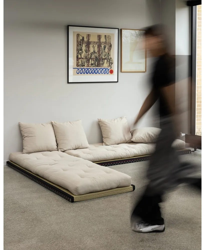 Sofa rozkładana z lnianym obiciem Karup Design Chico Linen