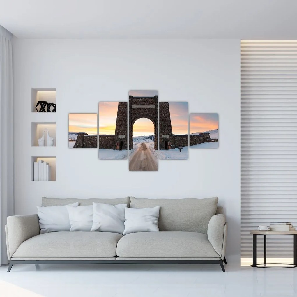 Obraz bramy, Yellowstone (125x70 cm)