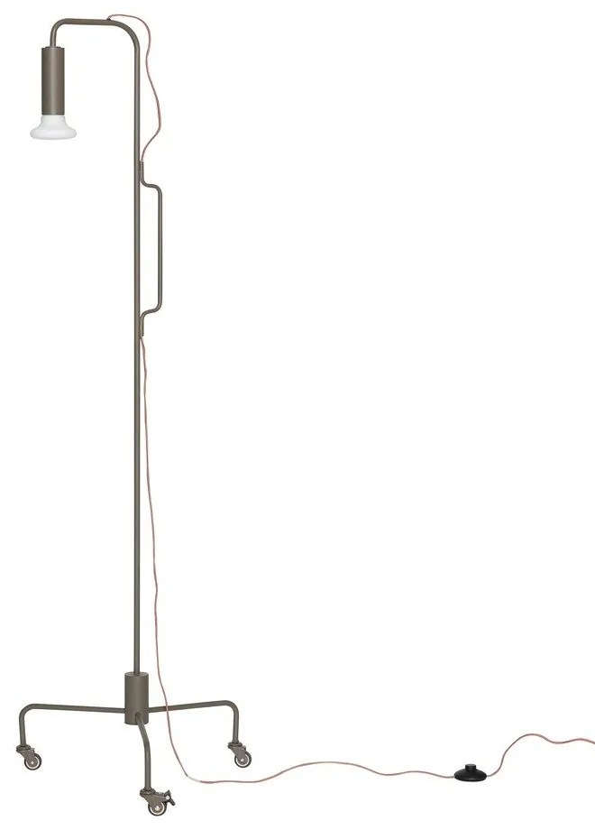 Brązowa lampa stojąca (wysokość 154 cm) Ido – Hübsch