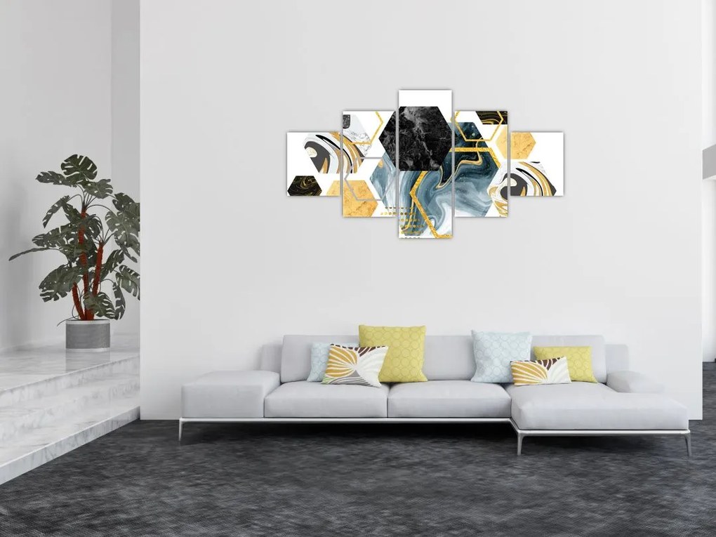 Obraz - Wielokąty (125x70 cm)