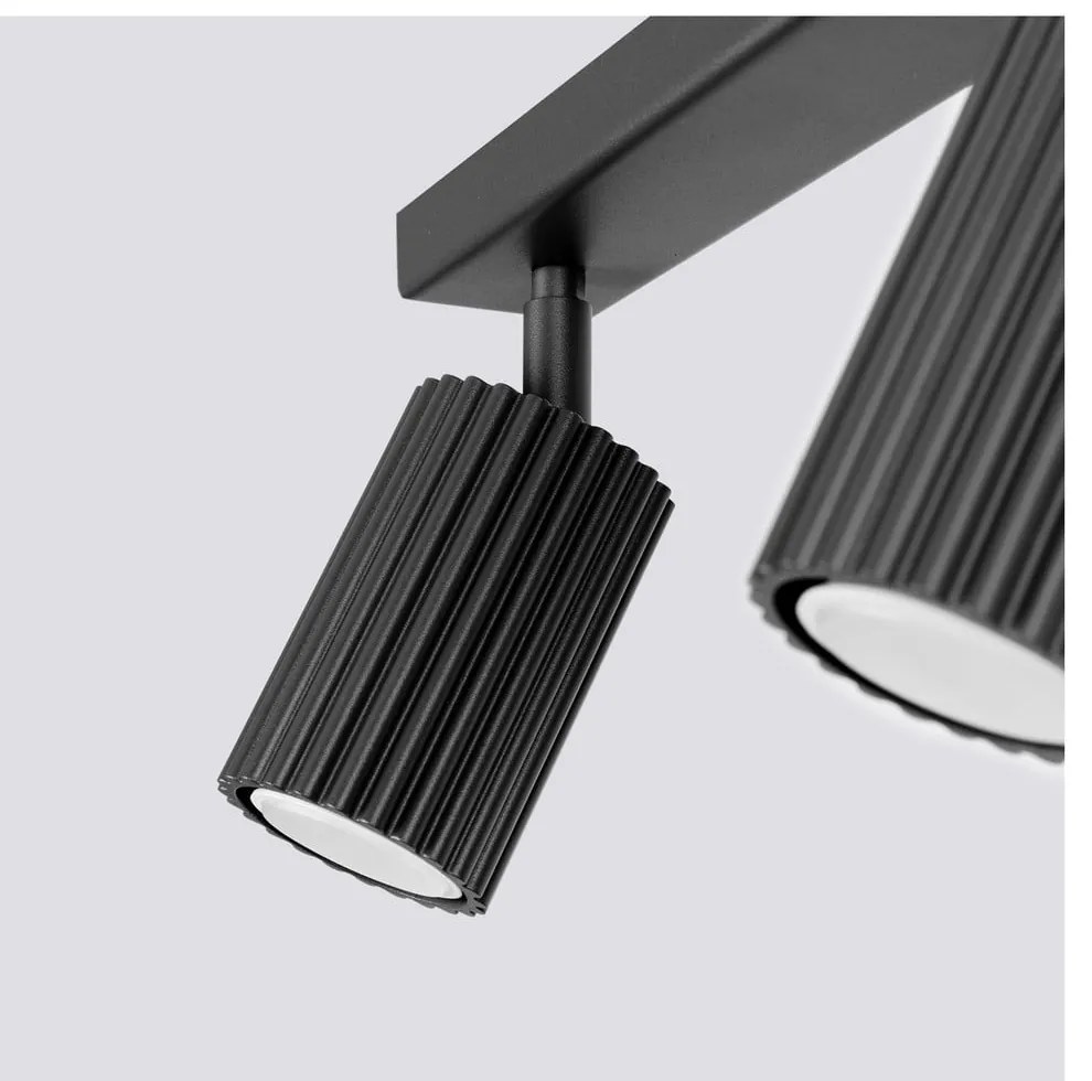 Czarna lampa punktowa 6,5x45 cm Gleam – Sollux