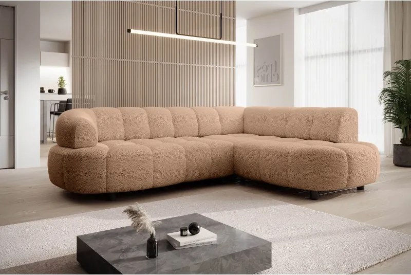 Narożnik VELPA L z elektryczną regulacją siedziska Prawostronny w tkaninie JAGUAR 17 WERSAL