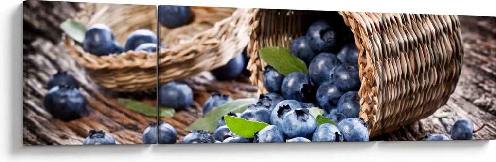 Obraz - Soczyste jagody (170x50 cm)
