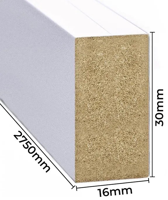 Lamele ścienne 15 szt. biały mat H4-R67