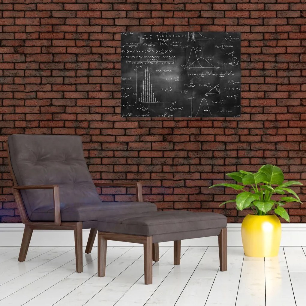 Obraz na szkle - Miłość do liczb (70x50 cm)