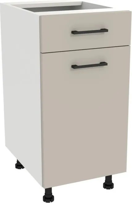 Zestaw Mebli Kuchennych MODERN 200 cm Kaszmir/Biały Nowoczesny