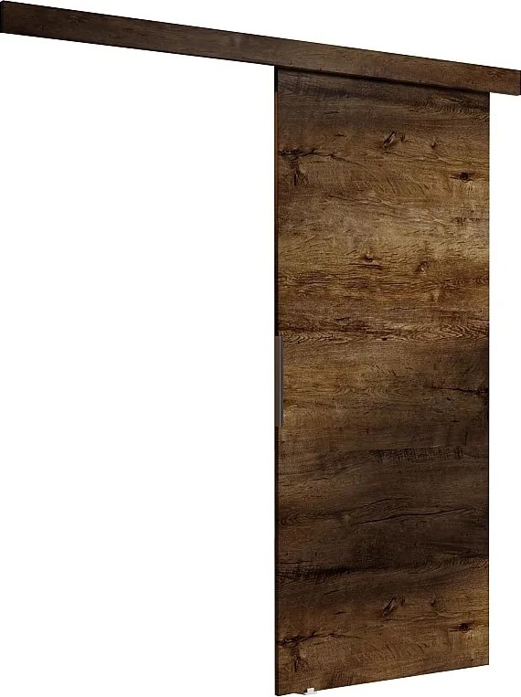 Drzwi przesuwne z maskownicą MALIBU 80 jesion ciemny