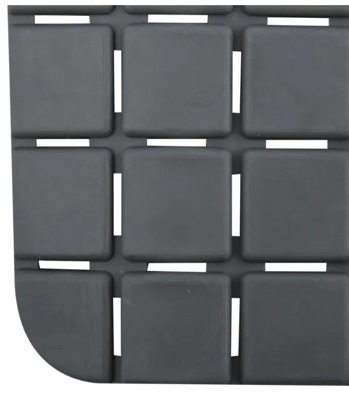 Spirella Antypoślizgowa mata prysznicowa QUADRO Premium, szara, 54 x 54 cm