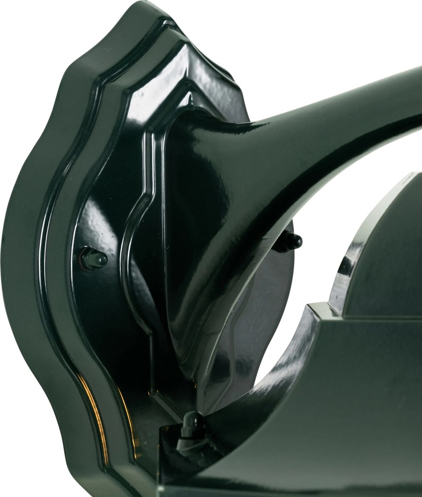 Klasyczna latarnia ścienna zewnętrzna ciemnozielona IP44 - New Orleans dół