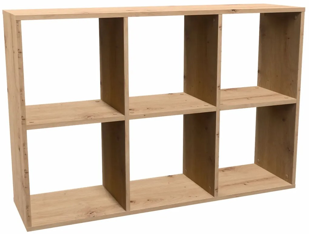 Ażurowy regał do pokoju młodzieżowego dąb artisan A3-C11