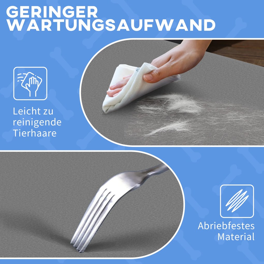 PawHut Łóżko dla Psów, Rozkładane, Wytrzymałe &amp; Komfortowe, Do 10 kg, 71x58x20cm, Szary