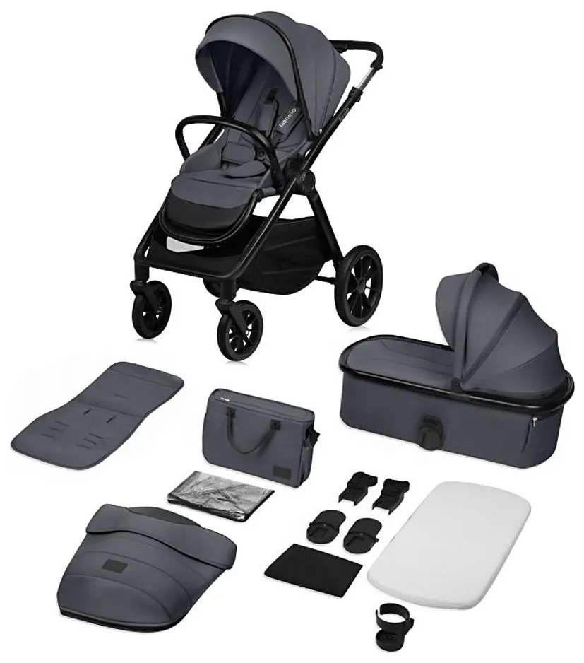 Lionelo - Wózek kombinowany 2w1 LAYLA Grey Stone