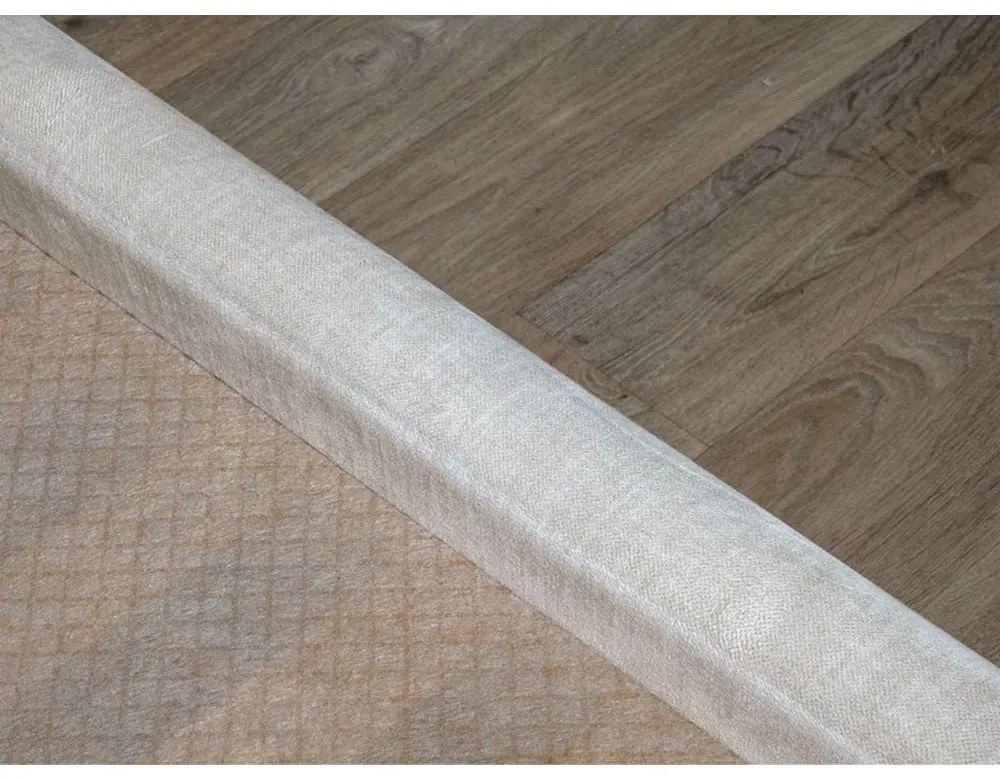 Beżowe tapicerowane łóżko dwuosobowe ze schowkiem i stelażem 180x200 cm Jade – Bobochic Paris