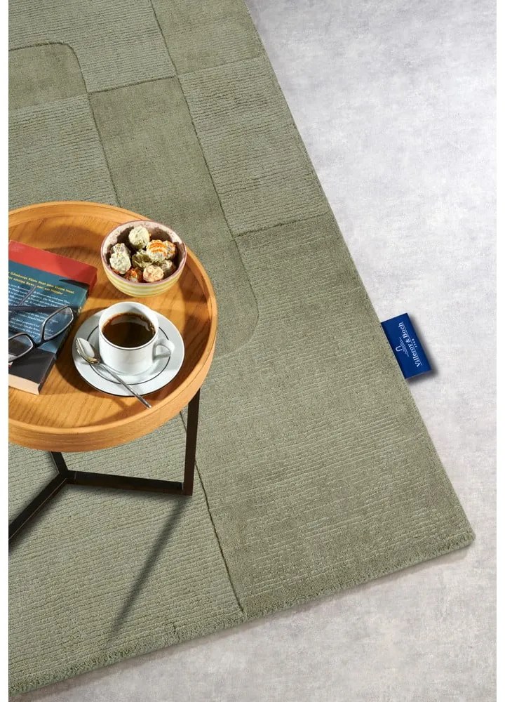 Zielony wełniany dywan tkany ręcznie 190x280 cm Charlotte – Villeroy&amp;Boch