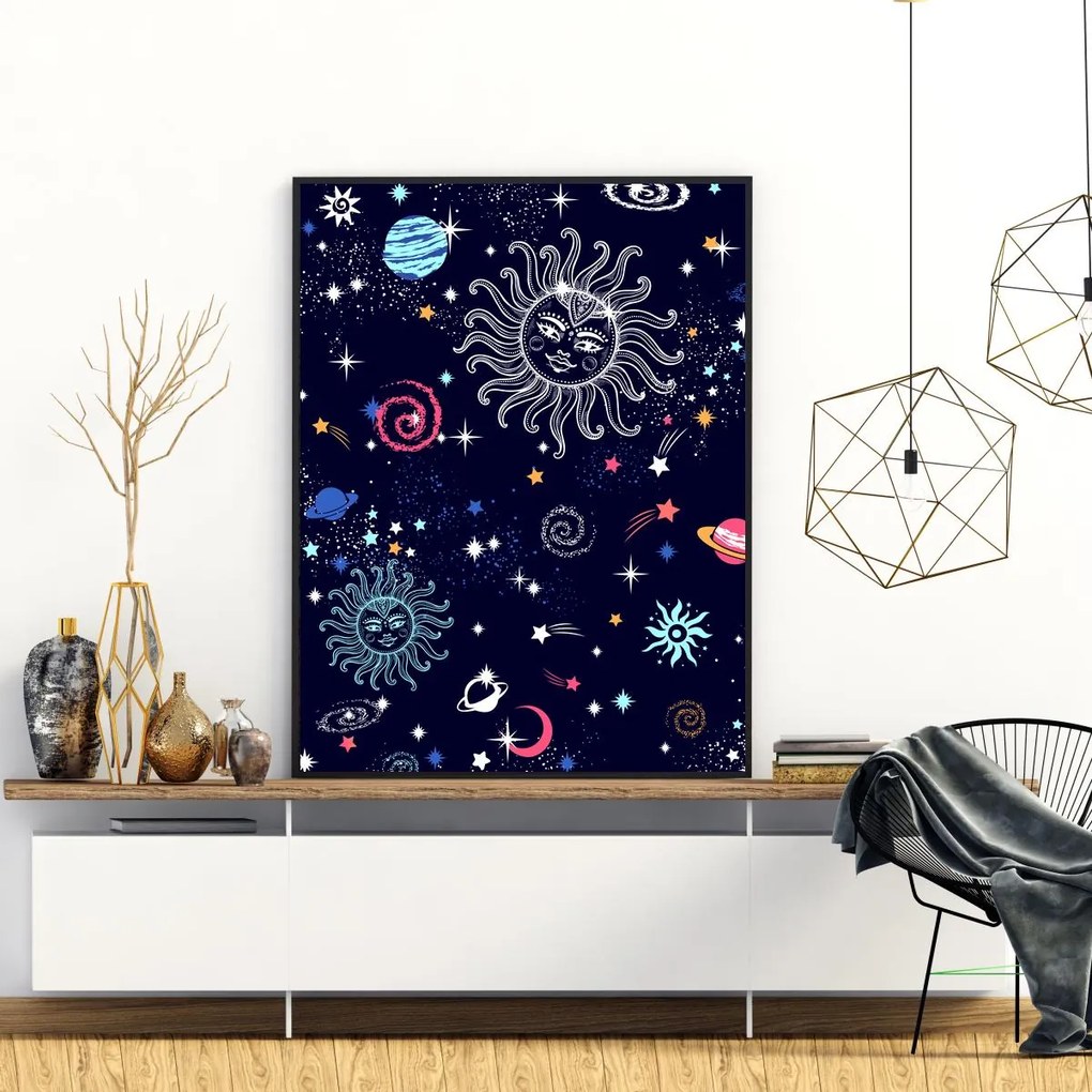 Plakat - Bajkowy kosmos (A4)