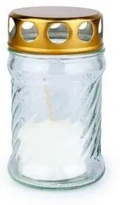 Świeca cmentarna Provence, biały, 8  godzin