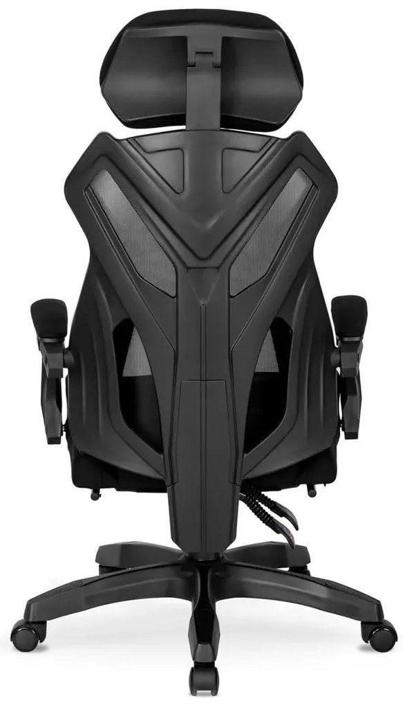 Czarny ergonomiczny fotel gamingowy C7-B16