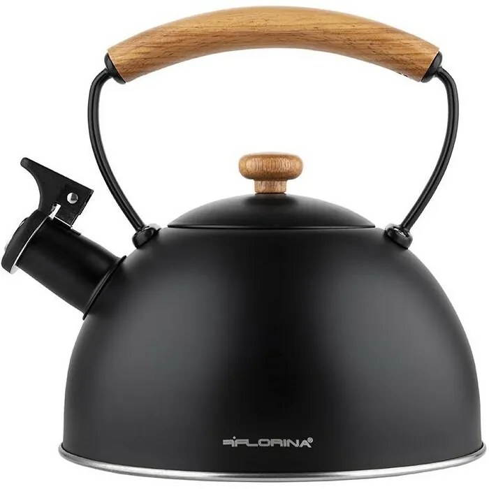 Florina Nierdzewny czajnik Natura Line 1,8 l,czarny