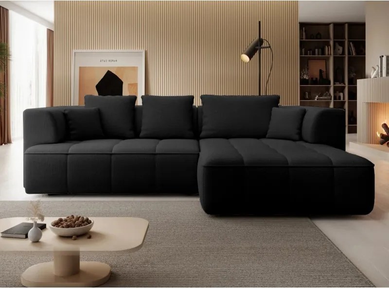 Narożnik ALBIO S Prawostronny z elektryczną regulacją siedziska, funkcja spania, wolnostojący w tkaninie EDEN 21 WERSAL