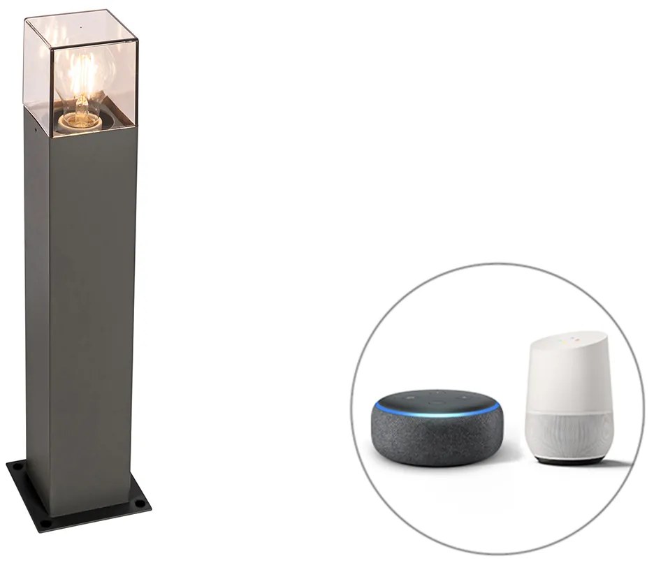 Zewnetrzna Inteligentna lampa stojąca zewnętrzna antracytowa 50 cm w tym Wifi P45 - Denmark Nowoczesny Oswietlenie zewnetrzne