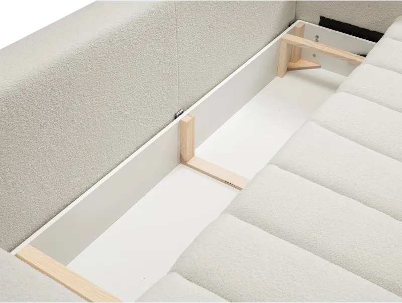 Sofa BALOO z funkcja spania i pojemnikiem BIAŁY LAMBI 09