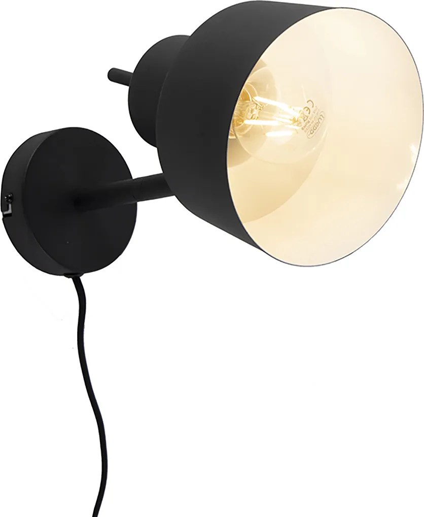 Inteligentna lampa ścienna czarna w tym WiFi A60 - Chappie