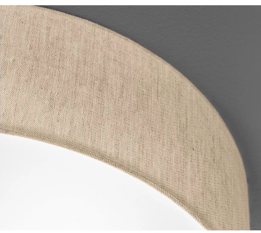 Beżowa lampa sufitowa z tekstylnym kloszem ø 40 cm Thor – Fischer & Honsel