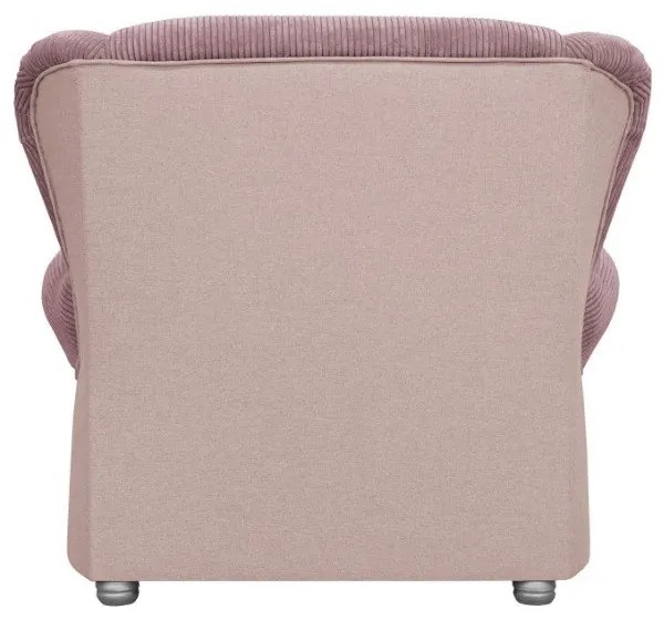 Różowy sztruksowy fotel Lord – Ropez