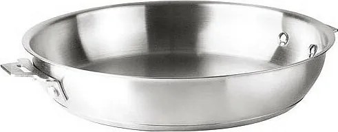 Patelnia ze stali nierdzewnej 20 cm z wymienną rączką i systemem Click & Lock - kolekcja COMBI od LACOR