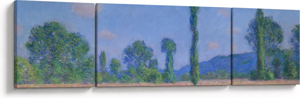 Obraz - Claude Monet, Poppy Field (Giverny), reprodukcje (170x50 cm)