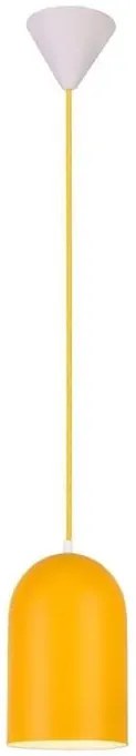Żółta owalna lampa wisząca - V015 P7-W21