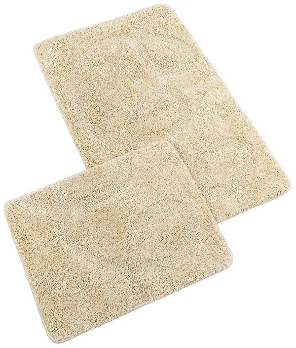Bellatex Zestaw dywaników łazienkowych bezwycięcia BANYSILVER beżowy, 60 x 100, 60 x 50 cm