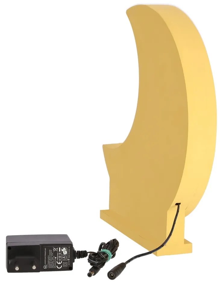 Żółta lampka dziecięca Moon – Candellux Lighting