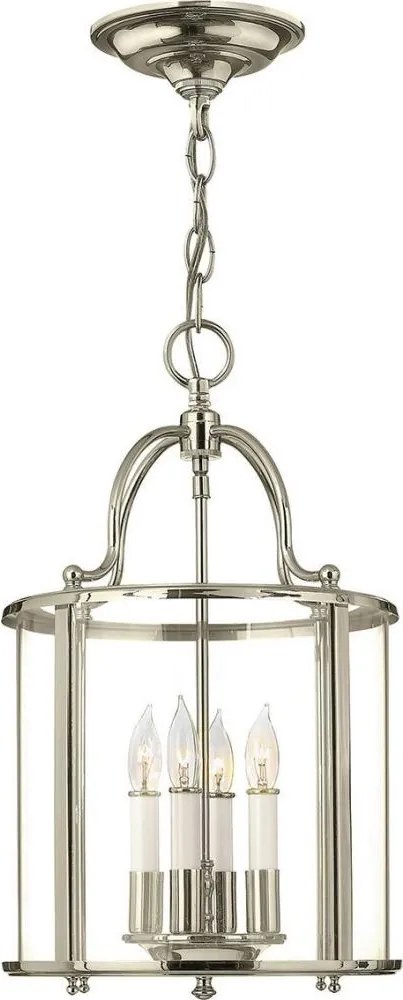Hinkley HK-GENTRY-P-M-PN - Żyrandol na łańcuchu GENTRY 4xE14/60W/230V, chrom błyszczący