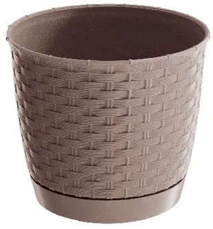 Doniczka Ratolla Round beżowy, wys. 19,5 cm (7529U) , 22 cm