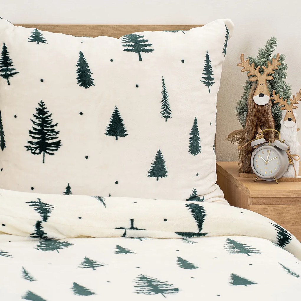 4Home Pościel mikroflanela Serene Forest, 140 x 220 cm, 70 x 90 cm