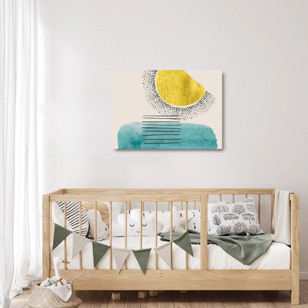 Obraz na szkle - Abstrakcyjny obraz plaży N⁰2 (70x50 cm)