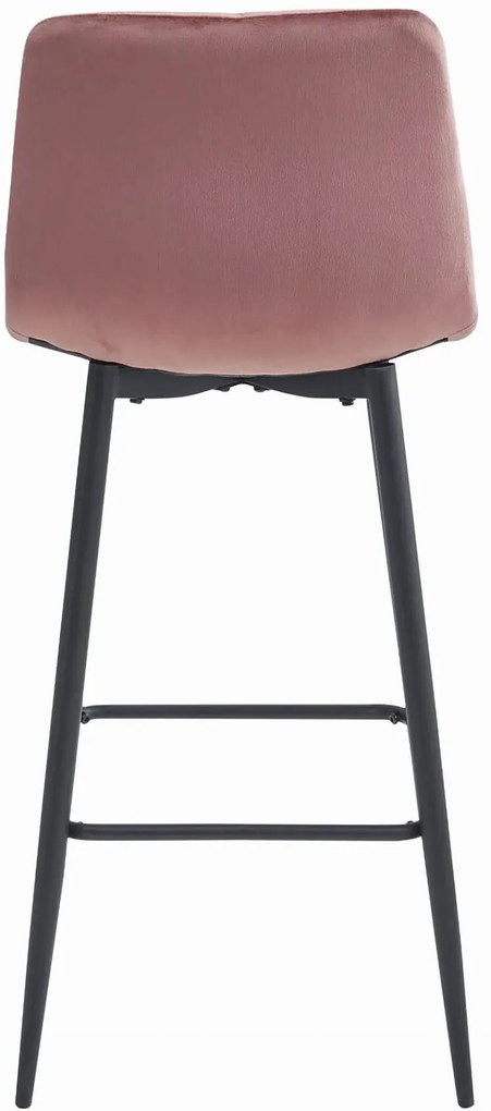 Ciemnoróżowy hoker pikowany tapicerowany T5-G14