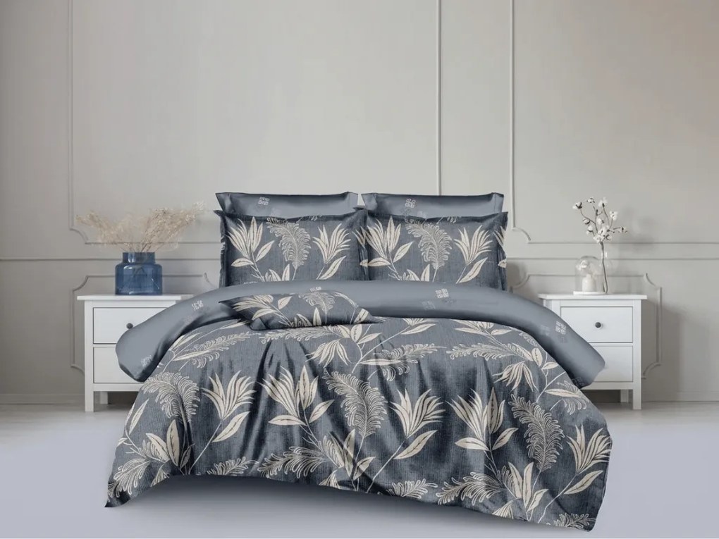 PrzytulneMieszkanie.pl PrzytulneMieszkanie.pl Dwustronna pościel DUO SENSE INDIGOLE wzorzysta + poszewka na poduszkę 40x50 cm GRATIS Rozmiar pościeli: 70 x 90 cm | 140 x 200 cm