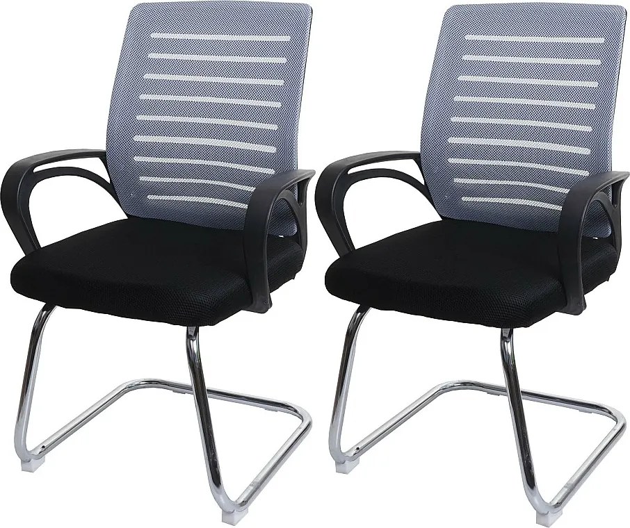 Krzesło konferencyjne MCW-K51 (zestaw 2 sztuk),  szary