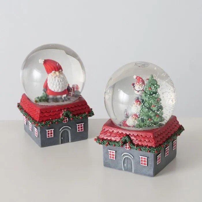 Kula śnieżna z domkiem MONTI, Ø10 cm