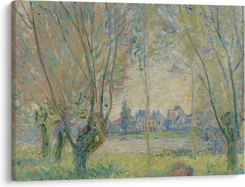 Obraz - Claude Monet, Woman Seated under the Willows, reprodukcje (70x50 cm)