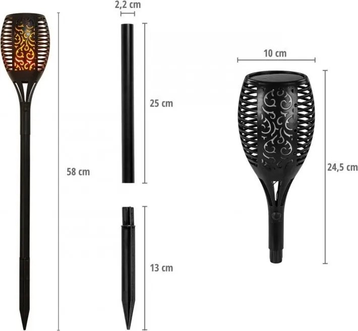 VOLTRONIC Solar LED zestaw 33 LED, 4 szt