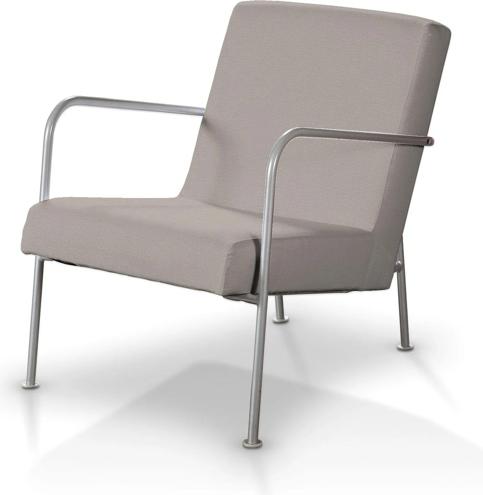Pokrowiec na fotel Ikea PS kolor beżowy tkanina welwetowa