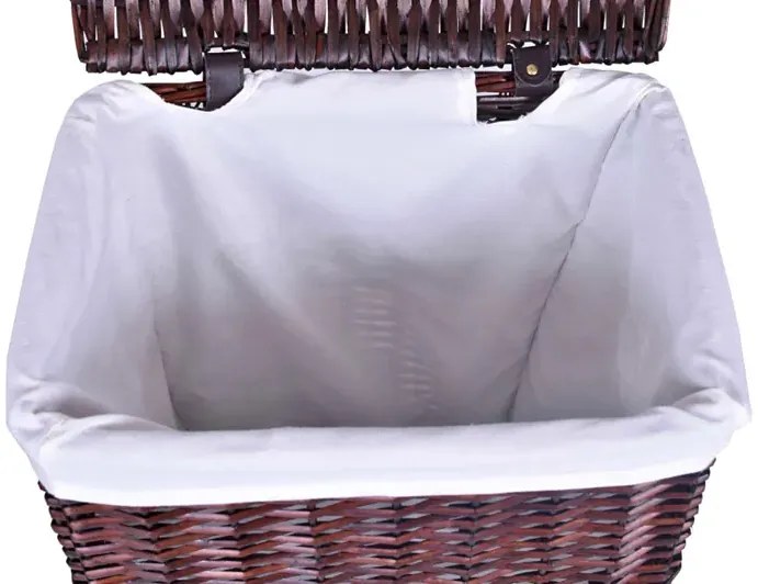 Wiklinowy kosz na pranie wenge 72L T6-G72